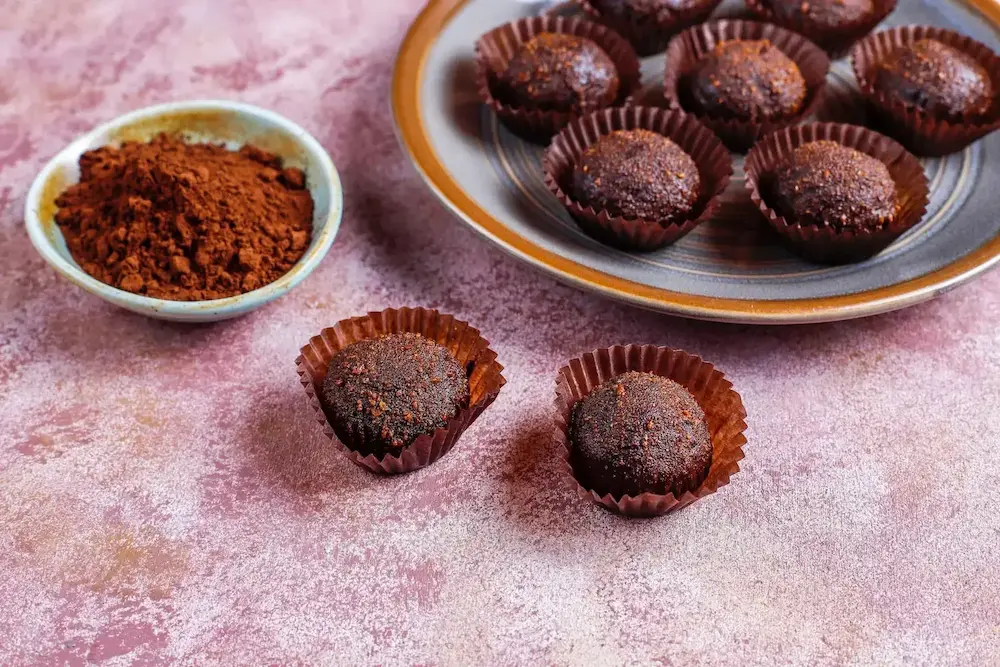 Brigadeiro gourmet com granulado de chocolate