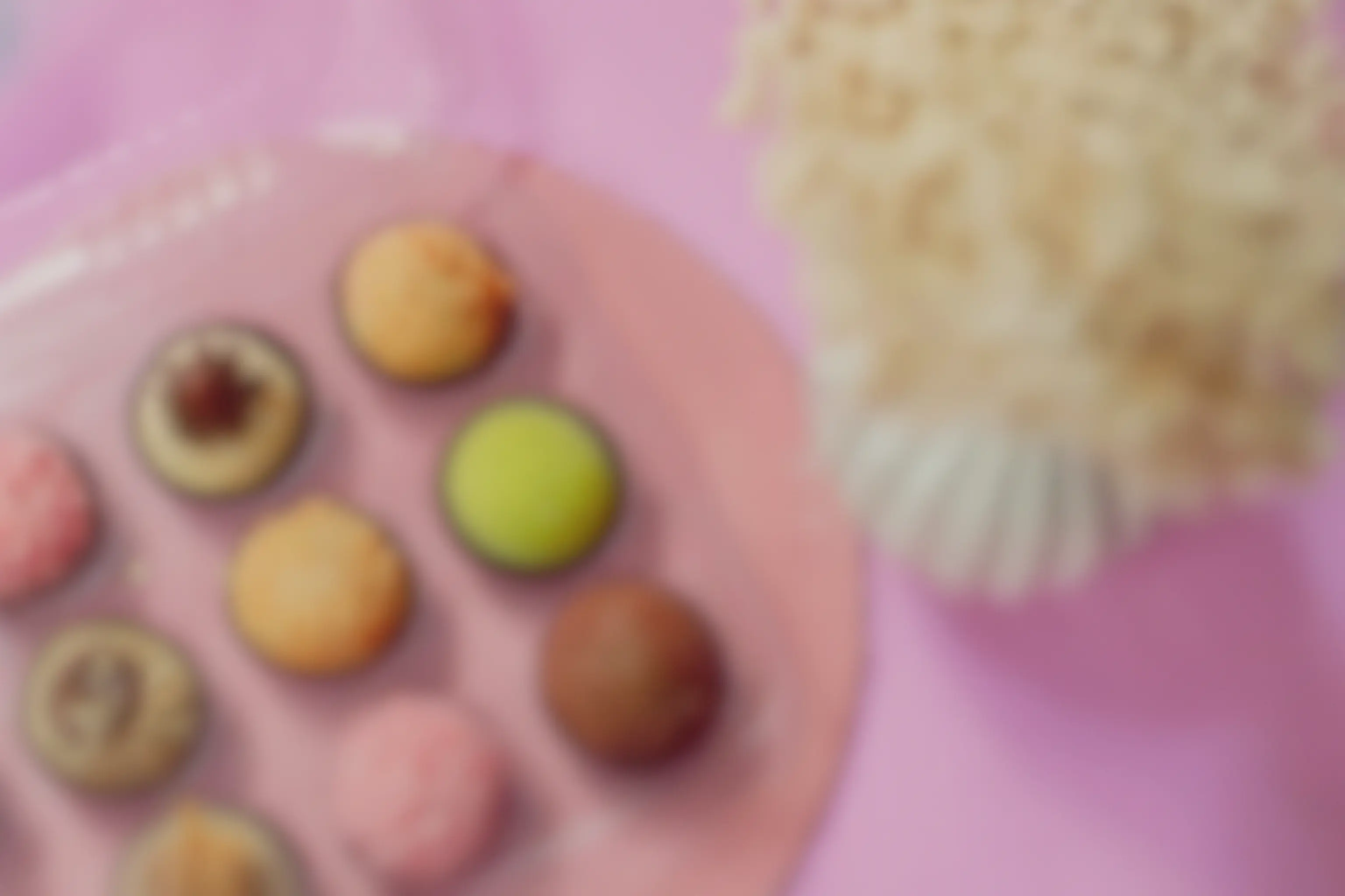 Doces especiais variados e coloridos